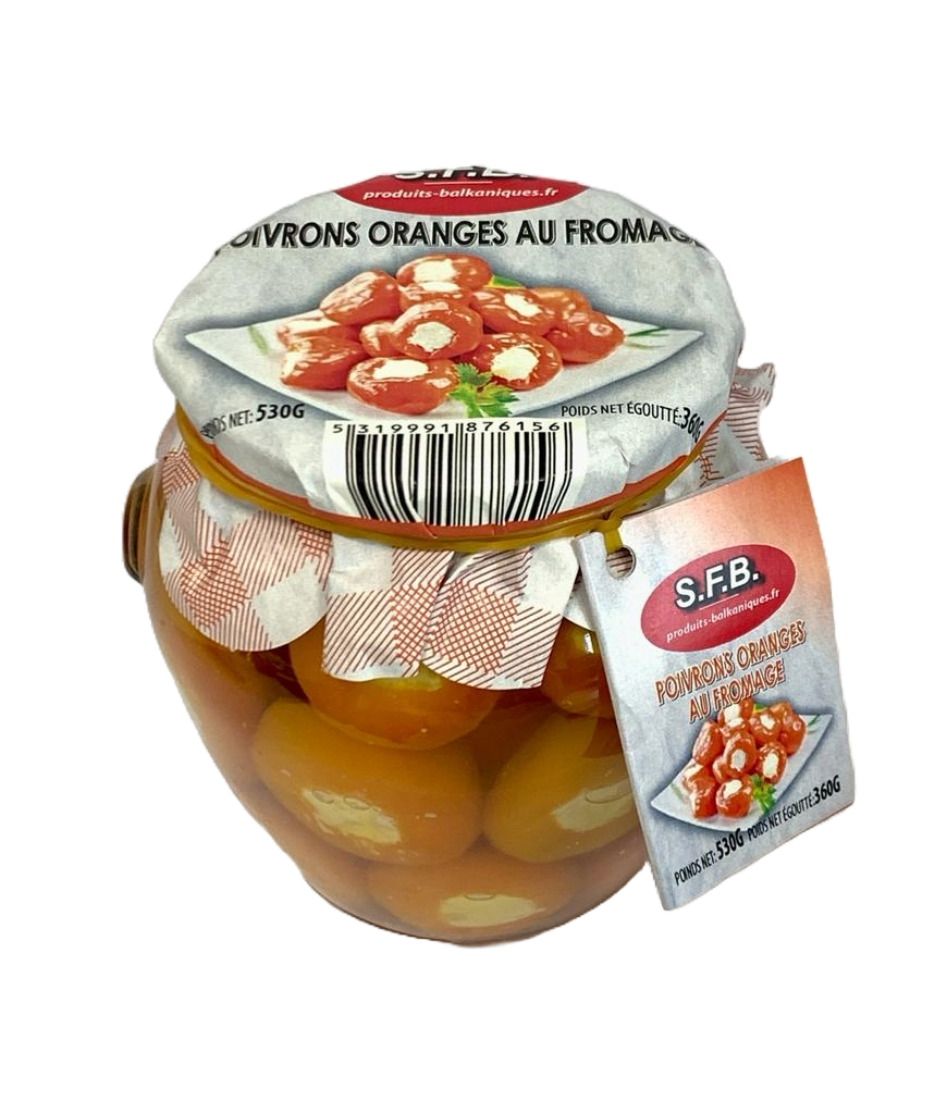 Poivrons cherry oranges au fromage amphora 550g